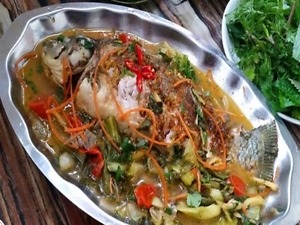 Cá chép om dưa