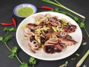Bạch tuộc hấp sả