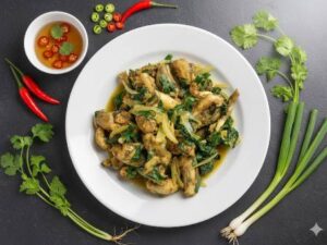Ếch xào lá lốt