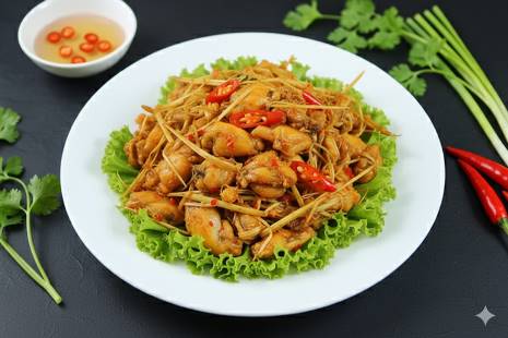 Ếch xào sả ớt