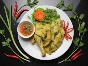 Ga Hap La Chanh 鶏肉蒸す