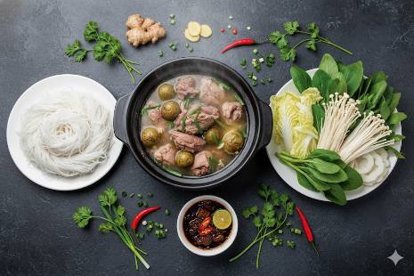 Lẩu vịt om sấu