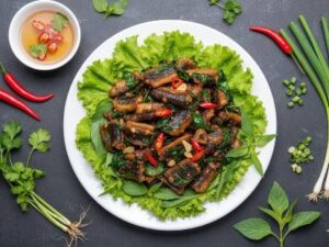 Lươn xào lá lốt