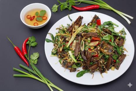 Lươn xào sả ớt