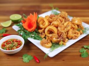 Mực chiên xù