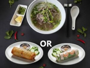 Phở bò + Nem OR Gỏi