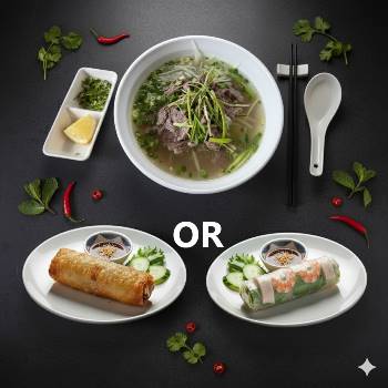 Phở bò + Nem OR Gỏi
