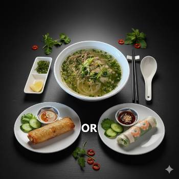 Phở Gà + Nem Gỏi